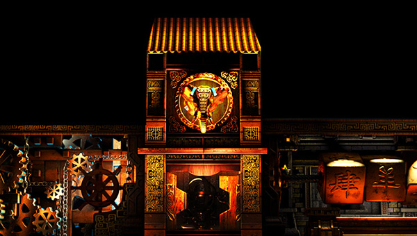 風(fēng)景區(qū)古街燈光秀